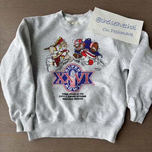 Vintage Buffalo Bills vs Washington Commanders 1992 Super Bowl Football Shirt 22 - Picture 1 of 2